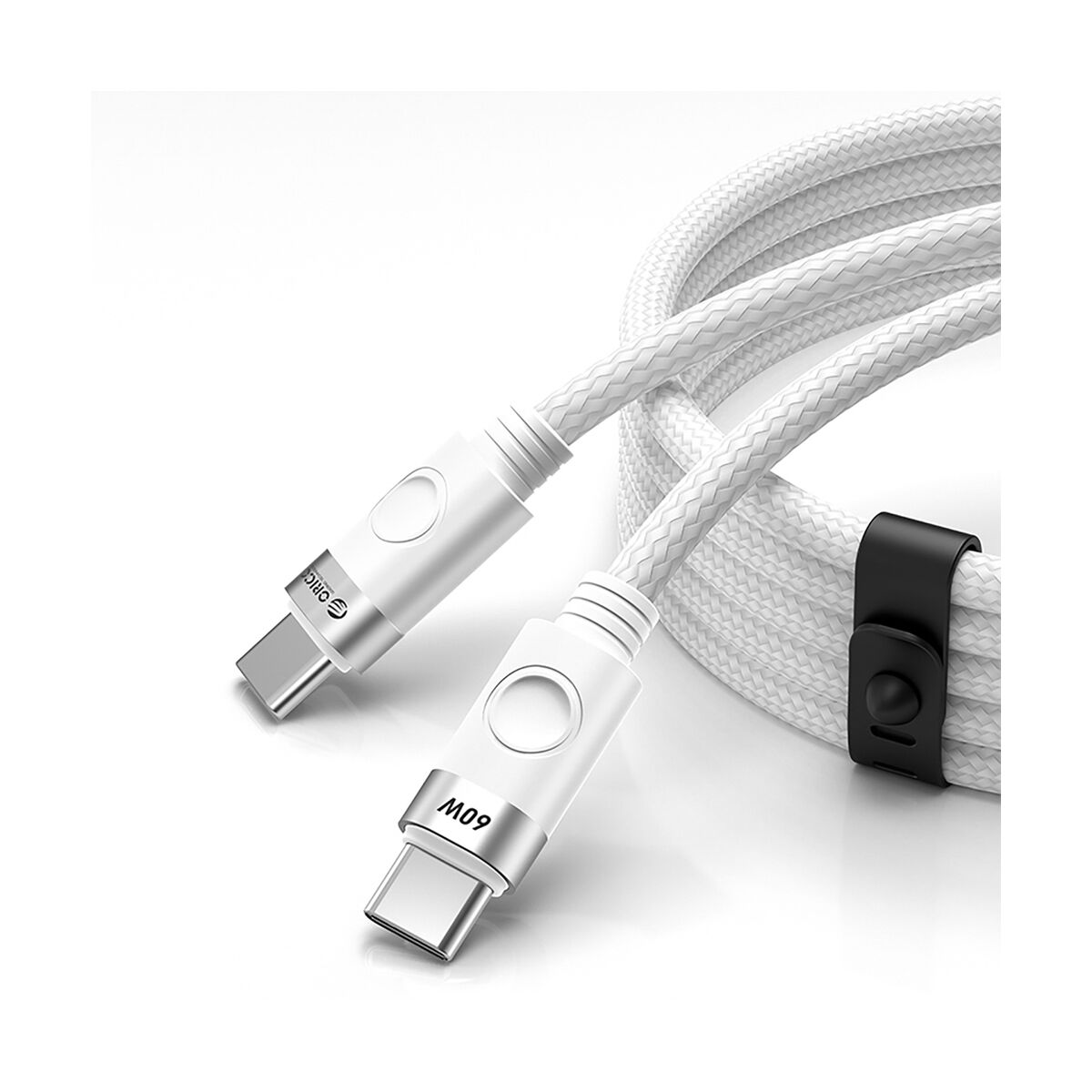 Orico CDX 60W 3A Power Delivery USB-C - USB-C 1m Kabel - Weiß