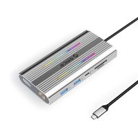 Orico XDR 12-in-1 RGB USB-C Dockingstation mit USB-A,...