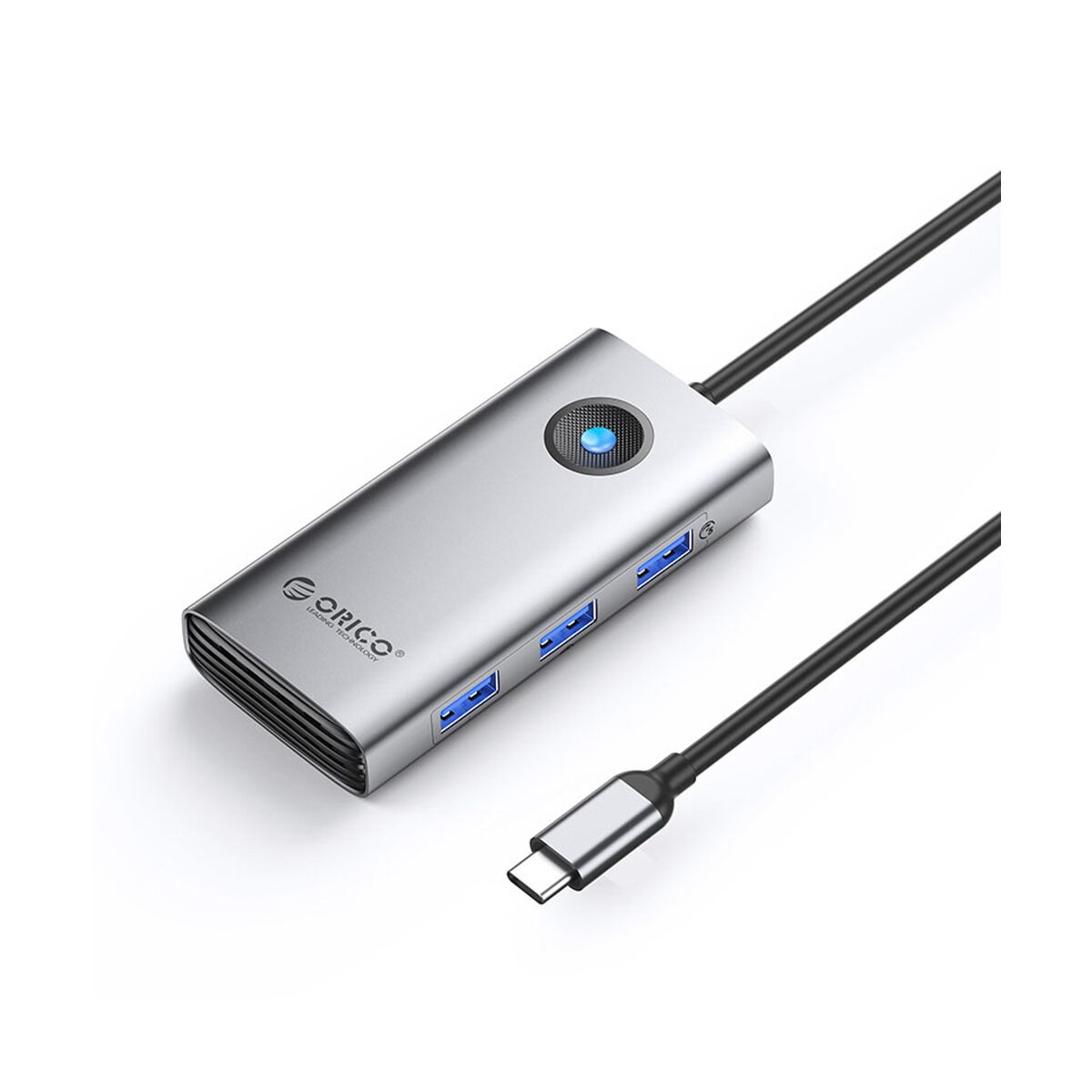 Orico PW11 6-in-1 USB-C Dockingstation (3x USB-A 3.0, 1x USB-C PD 100W, 1x HDMI 4K