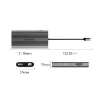 Orico XDR 12-in-1 USB-C Dockingstation mit USB-A-,...