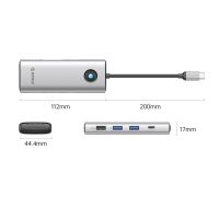 Orico PW11 8-in-1 USB-C Dockingstation (2x USB-A 3.0, 1x USB-A 2.0