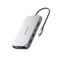 Orico XCR 12-in-1 USB-C Dockingstation mit 3x USB-A 3.1,...