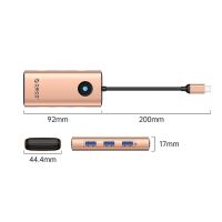 Orico PW11 6-in-1 USB-C Dockingstation (3x USB-A 3.0, 1x...