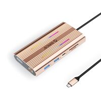 Orico XDR 12-in-1 RGB USB-C Dockingstation mit USB-A,...