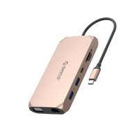 Orico XCR 12-in-1 USB-C Dockingstation mit 2x USB-A 3.1,...
