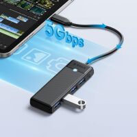 Orico PAPW4A-C3 USB-Hub mit 4 Anschlüssen (4x USB-A...