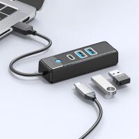 Orico PWC2U-U3 3-Port-USB-Hub (2x USB-A 3.0, 1x USB-C 3.0, 0,5 m Kabel)