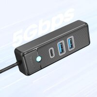 Orico PWC2U-U3 3-Port-USB-Hub (2x USB-A 3.0, 1x USB-C 3.0, 0,5 m Kabel)