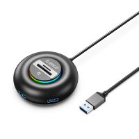 Orico YXR5-U3 RGB USB-Hub mit 4 USB-A...