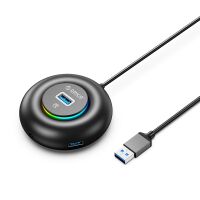 Orico YXR4-U3 RGB USB-Hub mit 4 USB-A...