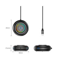 Orico YXR4-C3 RGB USB-Hub mit 4 USB-A...