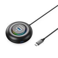 Orico YXR4-C3 RGB USB-Hub mit 4 USB-A...