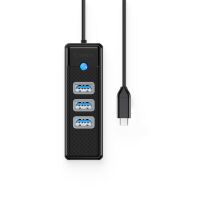 Orico PW3UR25-C3 USB-Hub mit 4 Anschlüssen (3x USB-A...