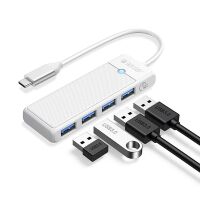 Orico PAPW4A-C3 USB-Hub mit 4 Anschlüssen (4x USB-A...