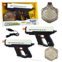 Elektrische automatische Wasserpistole, 10 m, Schwarz und...