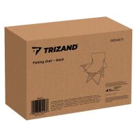 Trizand Angelstuhl 23673 klappbar Schwarz mit...