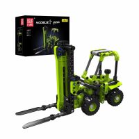 Mould King 24086 Werkstatt- und Challenger-Muscle-Car-Bausatz