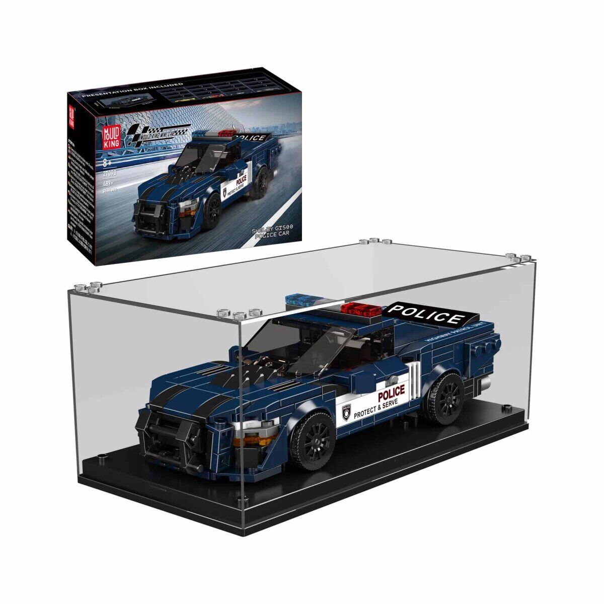 Mould King 27090 Shelby GT500 + Showcase