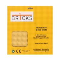 BR1CKS Baseplate Sand 32x32 2er