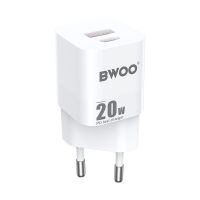 BWOO CDA156 PD Wandladegerät 1x USB-C 1x USB 20W...