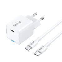 BWOO GaN PD 30W Wandladegerät 1x USB-C-Anschluss mit...