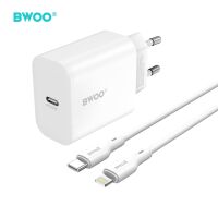 BWOO Wandladegerät CDA233 PD 20W 1x USB-C mit USB-C...
