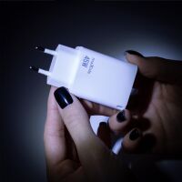 Maxlife MXTC-09-45AC GaN PD QC Ladegerät 1x USB-C 1x USB 45W weiß