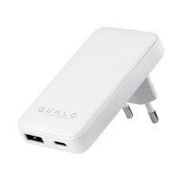 QUALO GaN Ultra Slim USB-A Wandladegerät USB-C PD...
