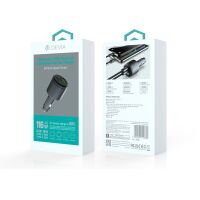 Devia Kfz-Ladegerät Extreme Metal PD QC 116W 1x USB 2x USB-C schwarz