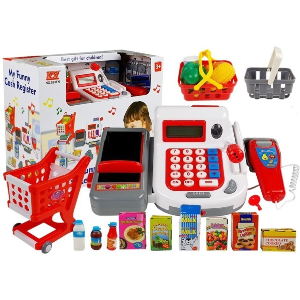 Registrierkasse mit Trolley Baskets & Zubehör