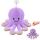 Plüsch-Oktopus mit Saugnapf, lila, 16 cm