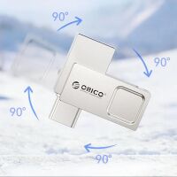 Orico U301 64 GB USB-A/USB-C USB 3.2 Gen 1 USB-Stick – Silber