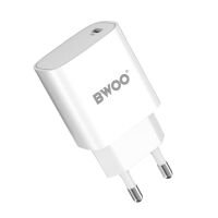BWOO CDA159 PD Wandladegerät 20W 1x USB-C-Anschluss + Lightning weiß