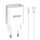 BWOO CDA159 PD Wandladegerät 20W 1x USB-C-Anschluss + Lightning weiß