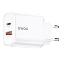 BWOO CDA207 PD 36W Wandladegerät 1x USB-A + USB-C...