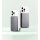 QUALO Recycling magnetische Powerbank 5000 mAh MagSafe 20W silber