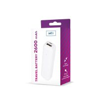 Setty Powerbank 2600 mAh Mini Weiß