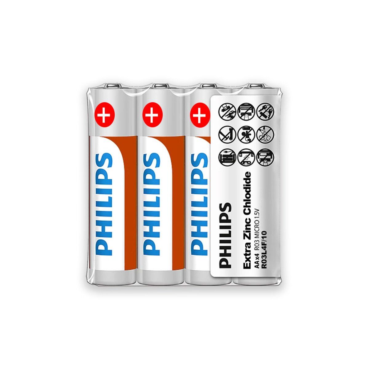 Philips Longlife Batterie AA LR06 LR6 4 Stück R6L4F/10