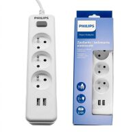 Philips Steckdosenleiste Verlängerungskabel 3...