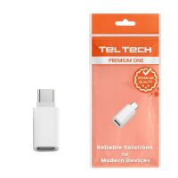 Teltech Adapter Typ-C - Lightning weiß