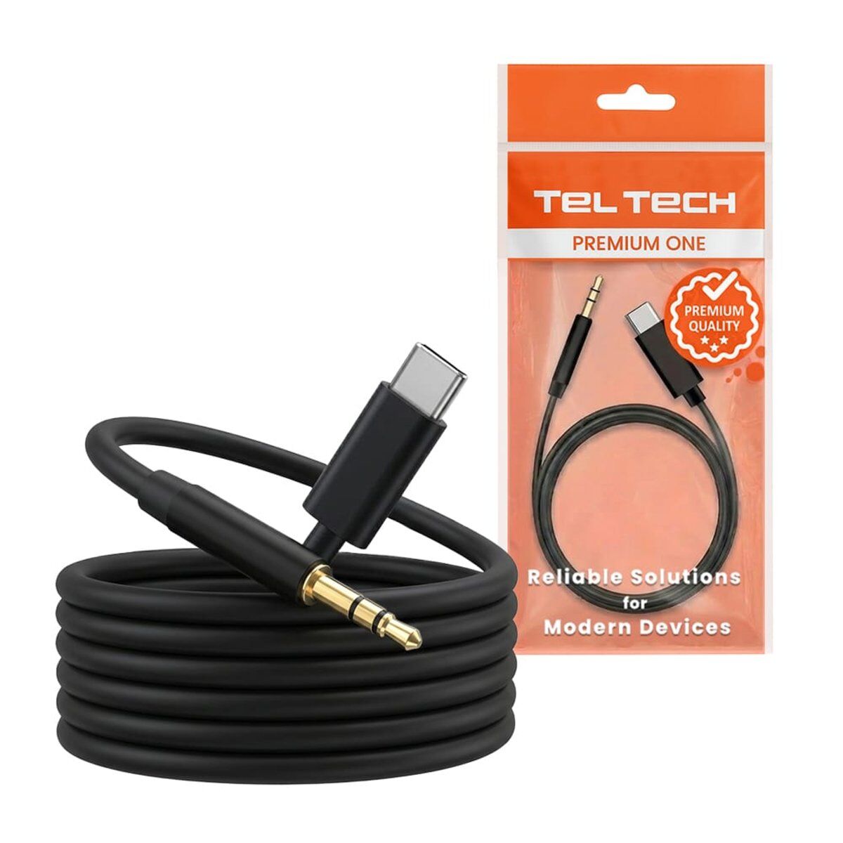 Teltech Kabel USB-C - Klinke 3,5 mm 1m TCA-A03