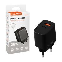 Teltech Schnellladegerät USB / USB-C 25W QC 3.0, PD...
