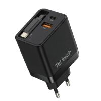 Teltech Schnellladegerät GaN USB / USB-C / Kabel...