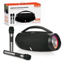 Teltech Bluetooth-Lautsprecher Boombox 2x20W + 2...