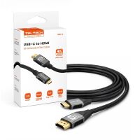 Teltech HDMI-Kabel 4K / 60Hz USB-C - HDMI 1,8m MHL...