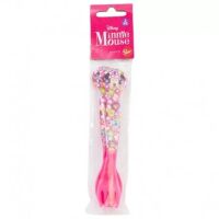 Minnie Mouse Plastik-Besteckset (Löffel und Gabel)