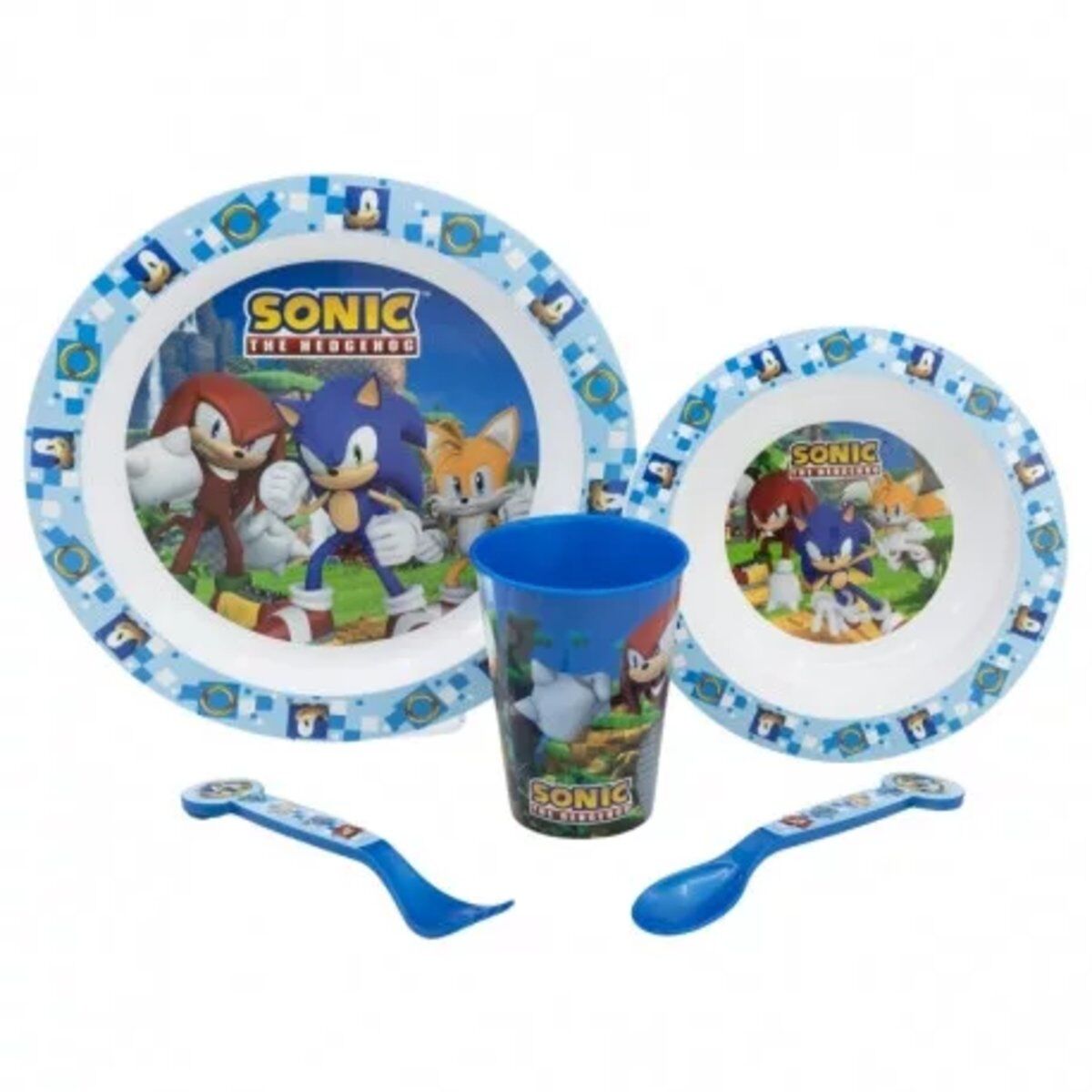 Sonic 5-teiliges Micro-Set (flacher Teller | tiefer Teller | Gabel |