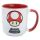 Keramikbecher mit Ornament 490 ml - Super Mario