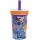 Kippsicherer, rutschfester Plastikbecher mit Strohhalm 370 ml