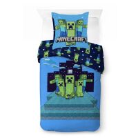 Minecraft Night Schemes Bettwäsche 140×200 cm,...